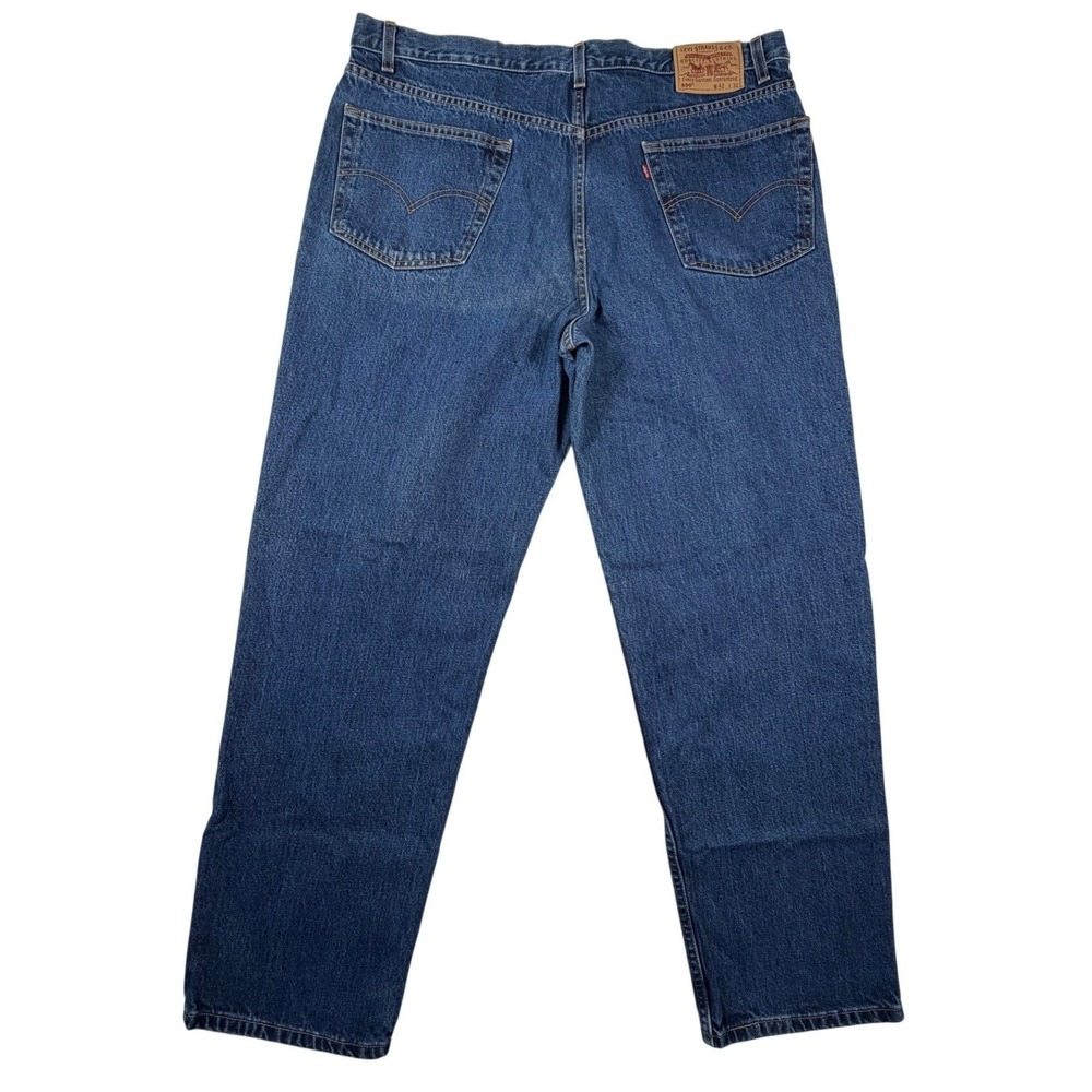 Vintage 90s Levis 550 Relaxed Fit Jeans Mens 42 X 32 Denim Medium Wash‎ Tapered